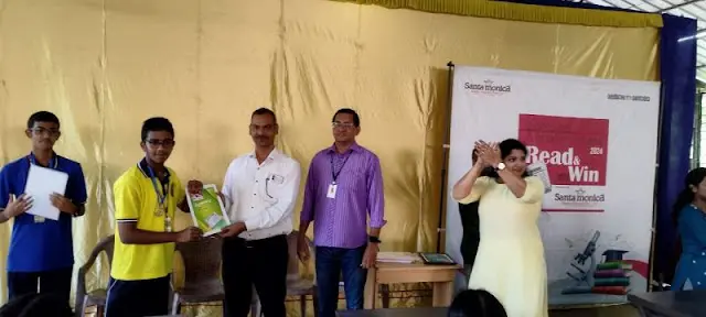 Read and Win Quiz Contest, organized by Malayala Manorama - Manorama Read and Win Quiz - First Faheem F, XI C