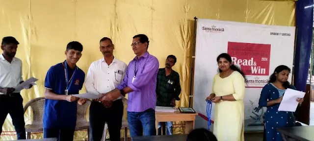Read and Win Quiz Contest, organized by Malayala Manorama - Manorama Read and Win Quiz - Third Adithya Santhosh, XI A