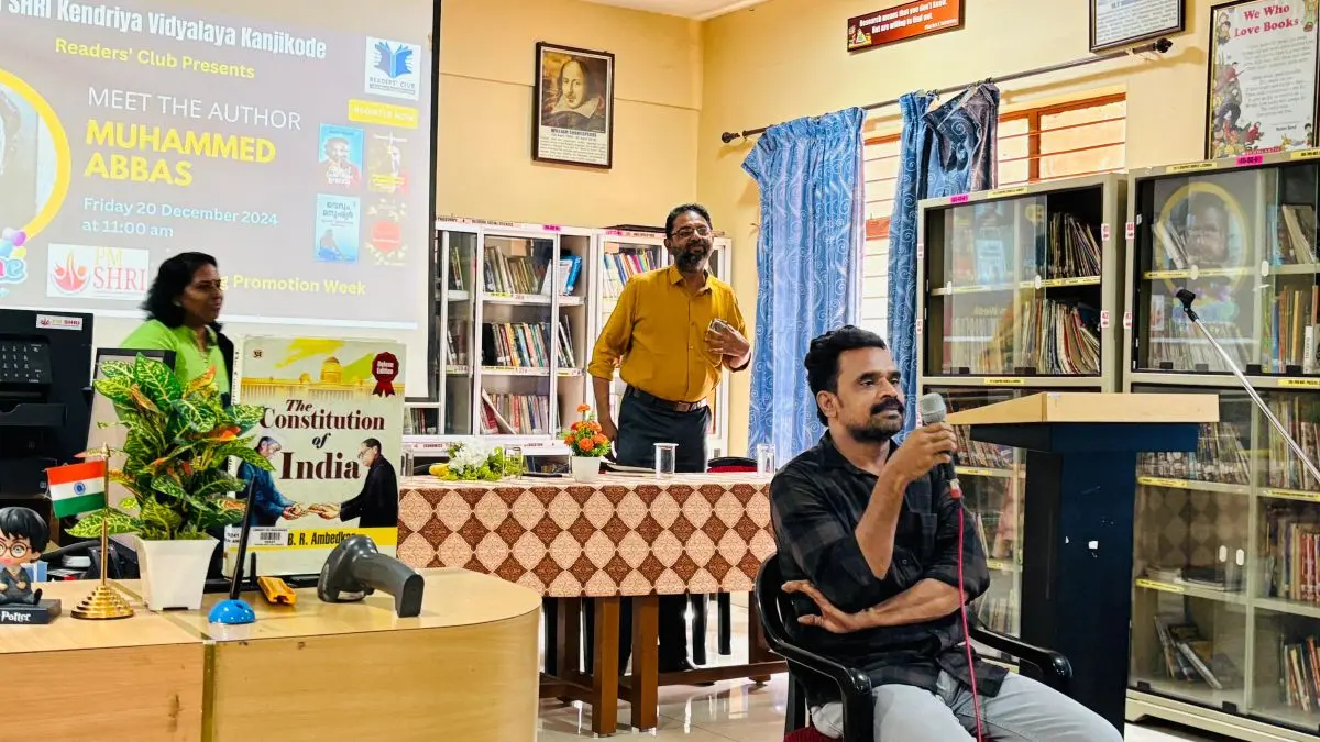 Mr. Muhammed Abbas, Malayalam Authpr - Readers' Club Author Meet with Mr. Muhammed Abbas