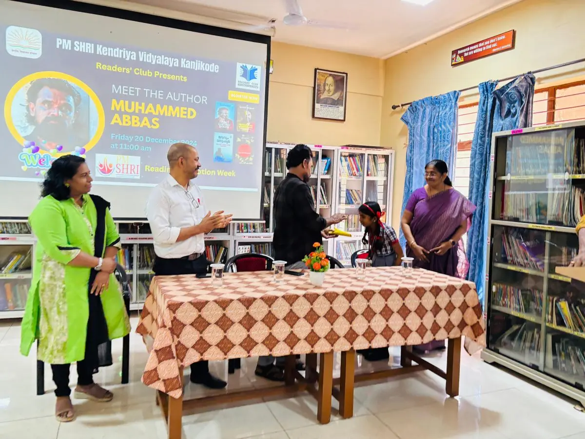Mr. Muhammed Abbas, Malayalam Authpr - Readers' Club Author Meet with Mr. Muhammed Abbas