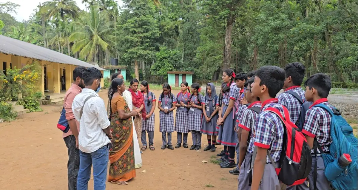 School visits, student interactions, and book donations in the Attapady region. - Visit to GHS Mukkali